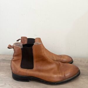 banana republic tan leather boots ankle size 10.5 Louis Chelsea boot